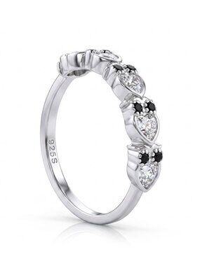Owl band Ring, 925 Sterling Silver Charmed Aroma